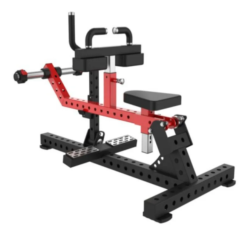 Plate Loaded Horizontal Leg Press with Built-in Raised Calf Platform, All-in-One Seated Leg & Calf Training Machine
