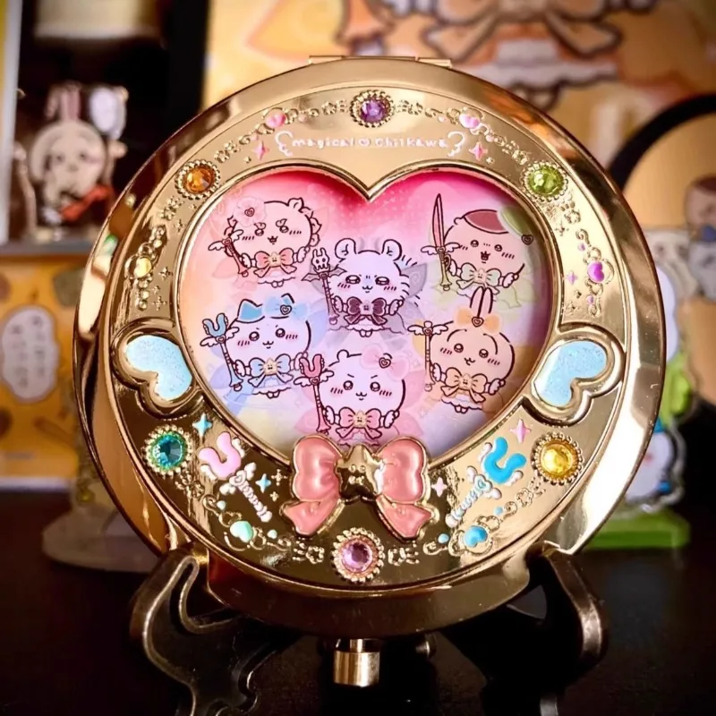 

Anime Chiikawa Hachiware Momonga Magical Girl Mirror Cartoon Portable Cosmetic Mirror Round Give Gifts Kawaii Lovely 2026 New