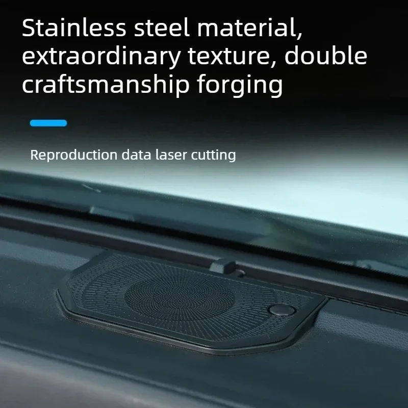 Car Dashboard Speaker Grille Cover Door Speaker Audio Decorative Sticker Anti‑Scratch Tools For Toyota Tundra/Sequoia 2022-2026