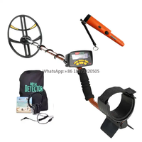 Long range deep Metal Detector MD-6350 with 15inch big search coil Professional underground gold Detector