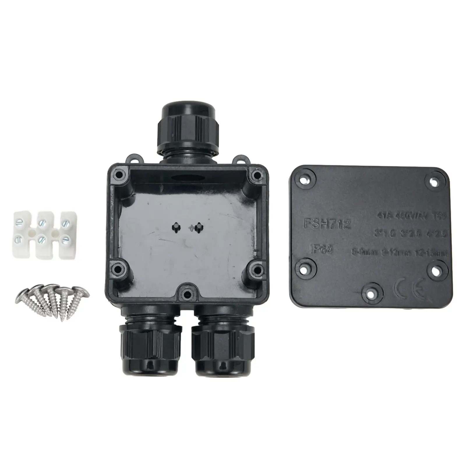 Junction Box Designed for Perfect Cable Protection 3 Way Junction Box Waterproof IP68 for Outdoor and Indoor Use