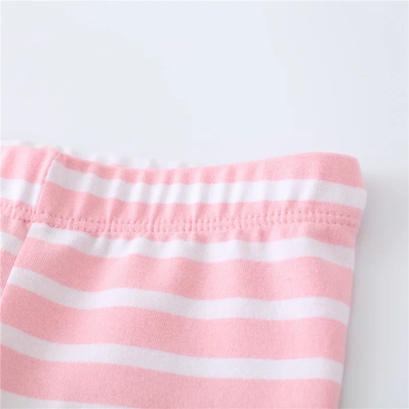 Jumping Meters New Arrival Mouse Applique Baby Leggings Pants Hot Selling Stripe Skinny Trousers Kids Pencil Pants