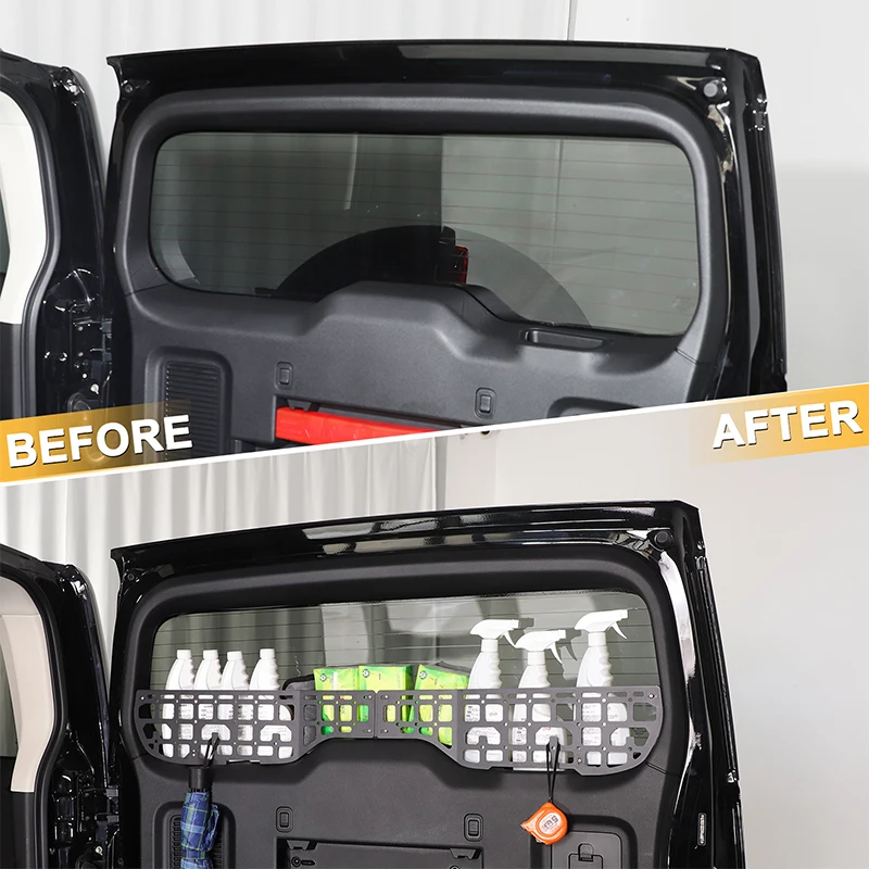 

1 piece set Aluminum alloy black For Haval Raptor 2023+ car tailgate window storage fence car interior modification accessories