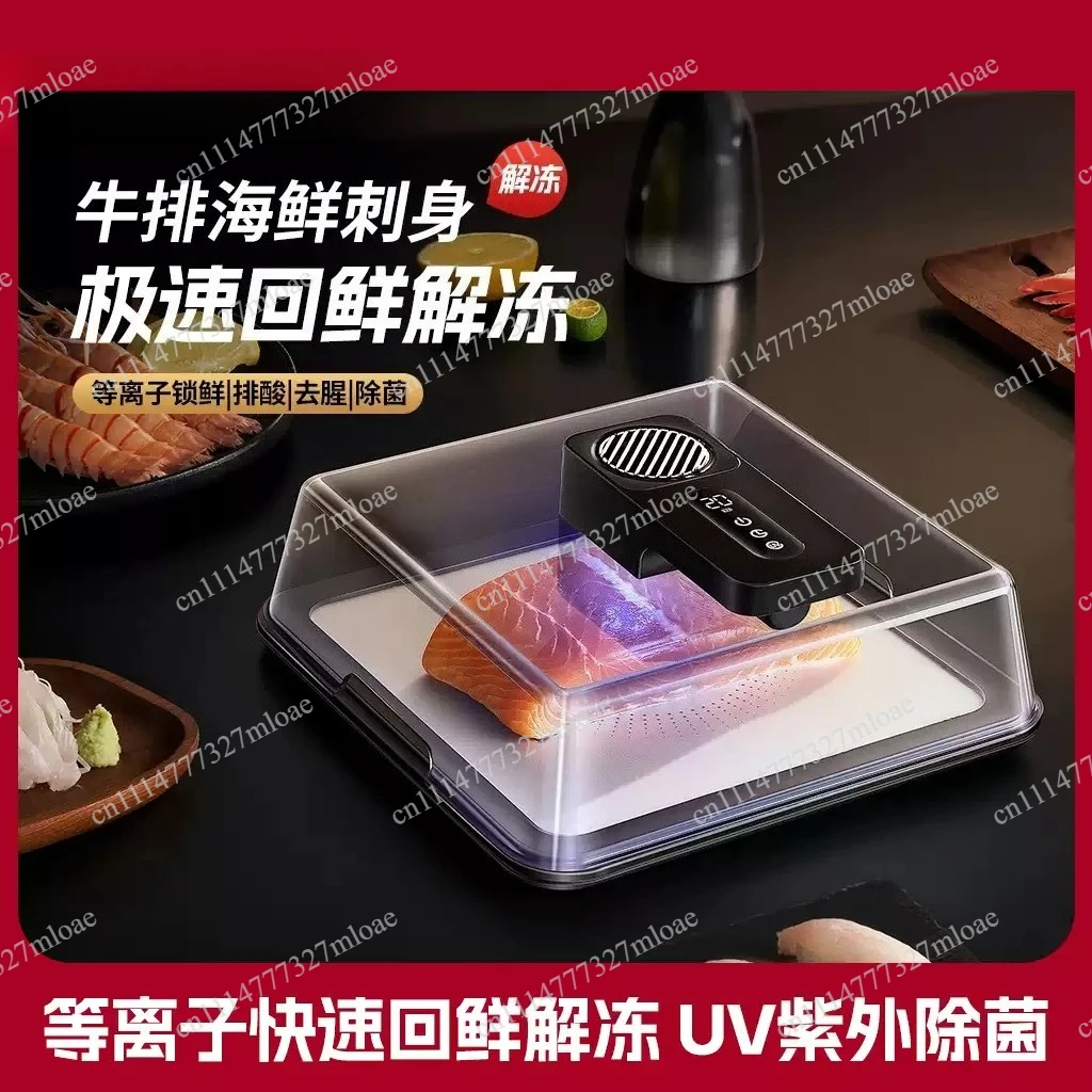 Intelligent fast fresh thawing device, household kitchen ingredients quickly melt ice, seafood deodorization thawing artifact