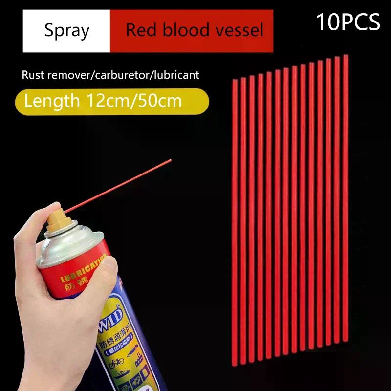 Cleaning Agent Small Tube Red Extended Type Cleaning Carbon Tool, Cylinder Bi Cleaning Spray Nozzle Throttle Valve Special Use