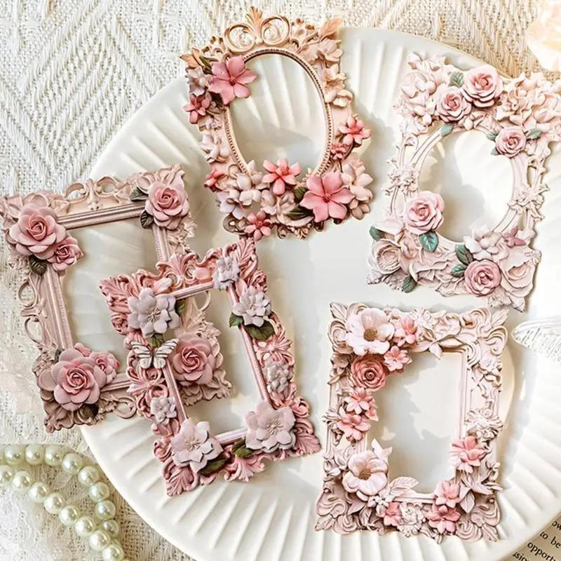 

Винтажная тисненая рамка с вырезом, открытка-коллаж для скрапбукинга, ведения журнала, фотоальбом, рождественская открытка, для