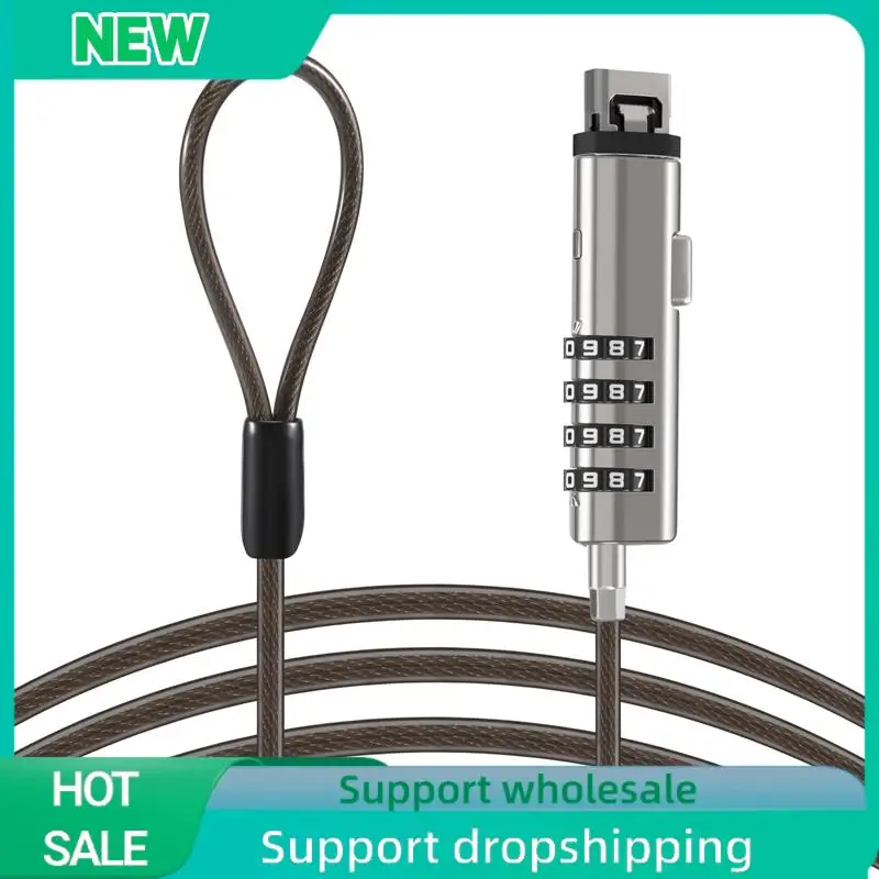 Solid 4 Digital Universal Lock USB Laptop Security Cable Lock For Computer