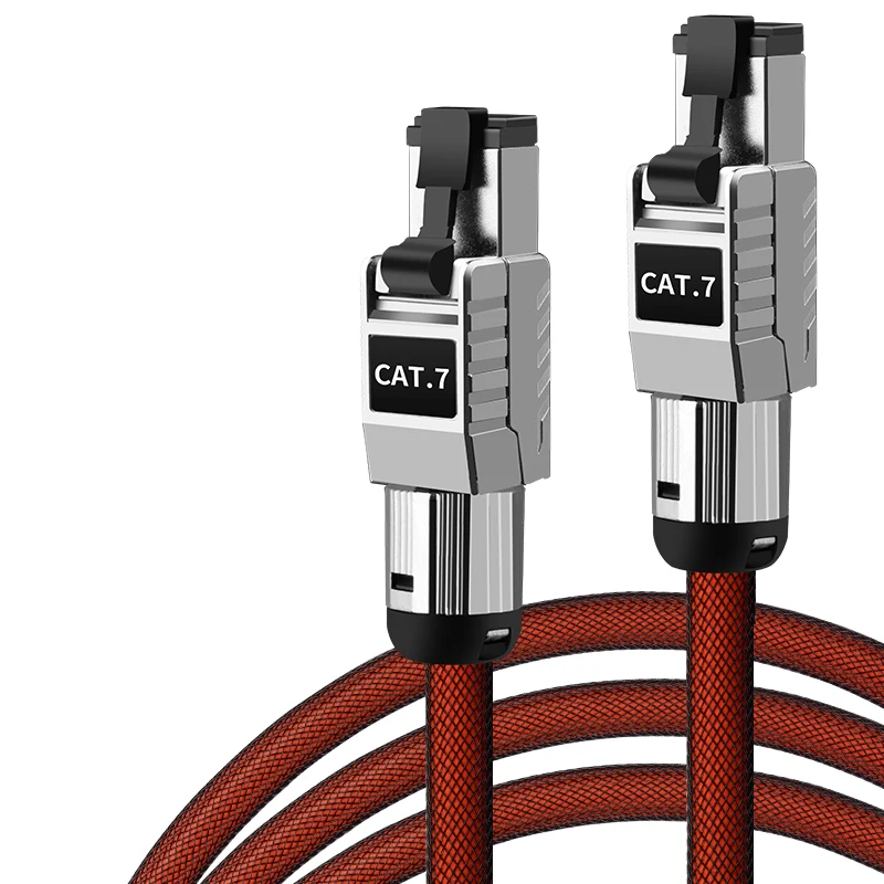YYTCG Super Speed RJ45 Netzwerkkabel Cat8 Cat7 Cat6A Ethernet-Kabel 40 Gbit/s 2000 MHz Laptop Internet LAN-Kabel für PS4 WLAN-Router 3