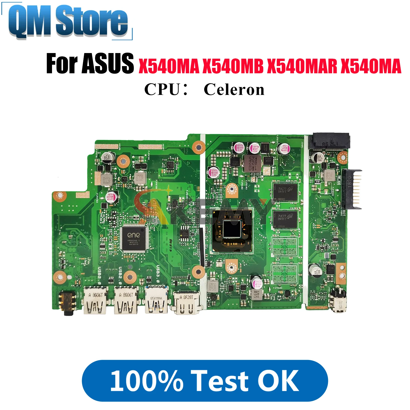 

X540MA Материнская плата для ноутбука ASUS VivoBook X540MAR X540MA D540M X540MAS X540M X540MB R540M A540M F540M Материнская плата с процессором Celeron