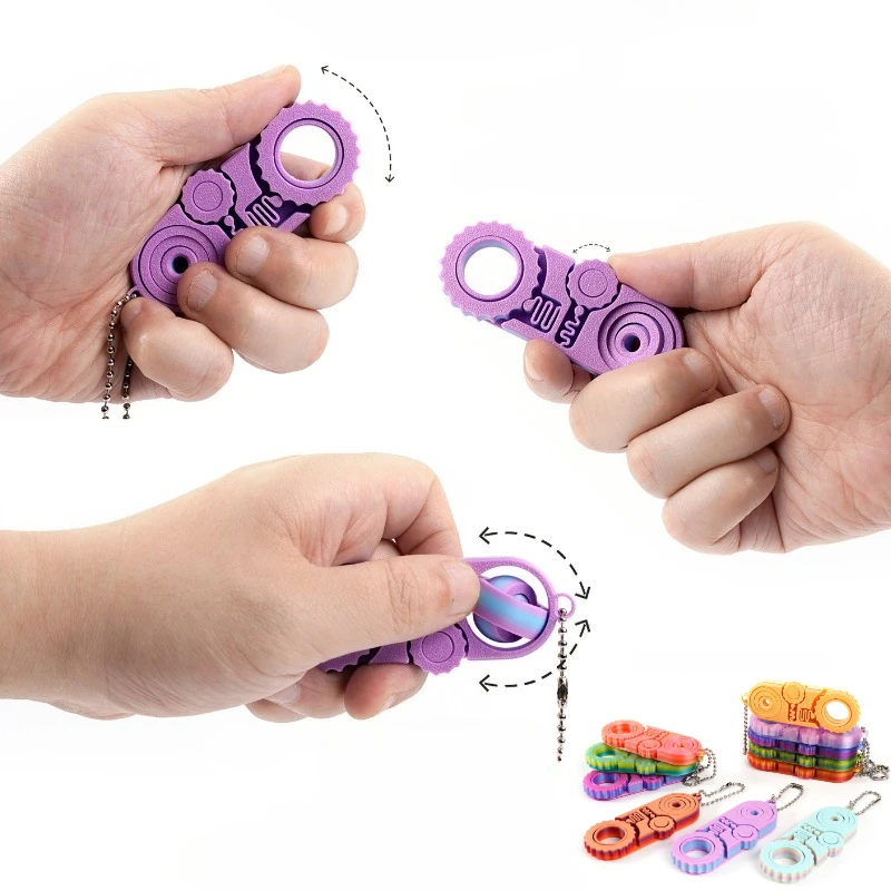 

5 в 1 3D печатная игрушка-ролик для снижения давления, декомпрессионная игрушка-артефакт, расслабляющая спокойная игрушка-спиннеры для детей, игрушки