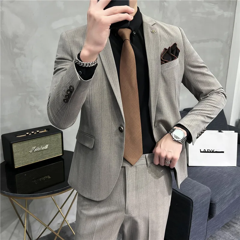 Costume d'Affaires Décontracté Slim Fit, 5 Pièces