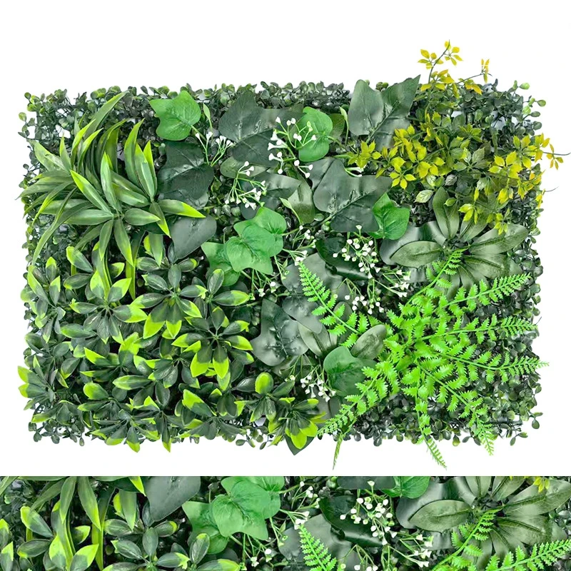 

60X40CM Artificial Plants Grass Wall Panel Boxwood Hedge for Indoor Outdoor Home Garden Vertical Decoration Wedding