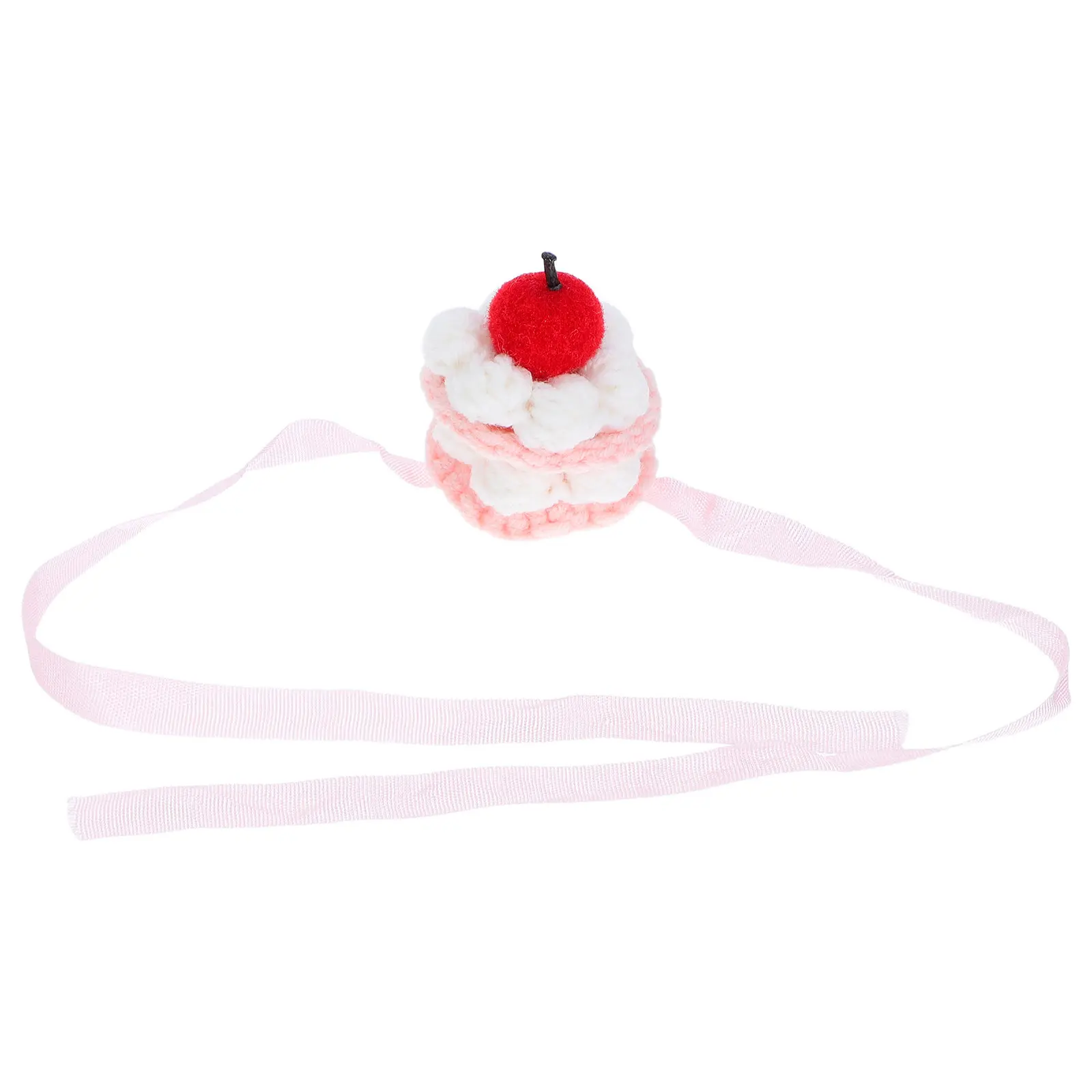 

Мини-шапочка крючком 10-17 см - Вязаная шапочка-клубничка - Уникальный аксессуар ручной работы для стилизации персонажей и декора мероприятий