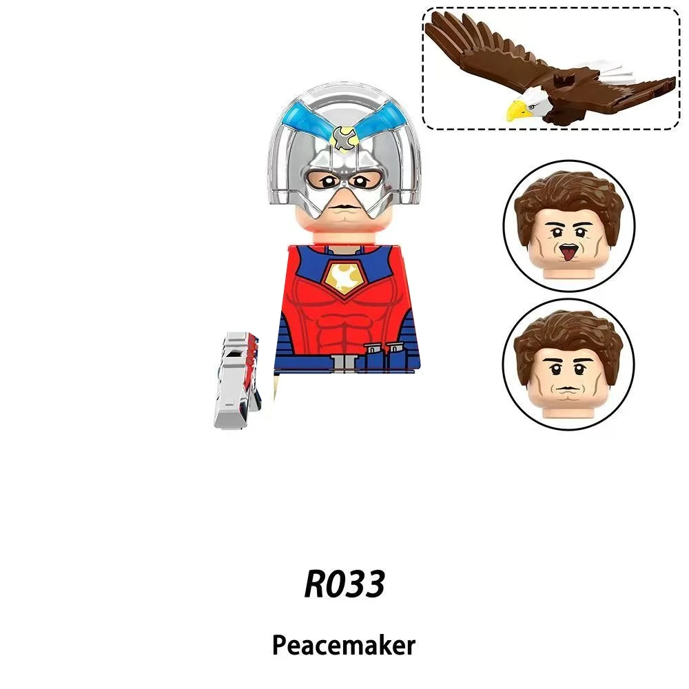 SuicideSquad Peacemaker Blue Dragon White Dragon Bloody soldier Vigilante Mini Building Blocks Movable Joints Kids Toys - view 6