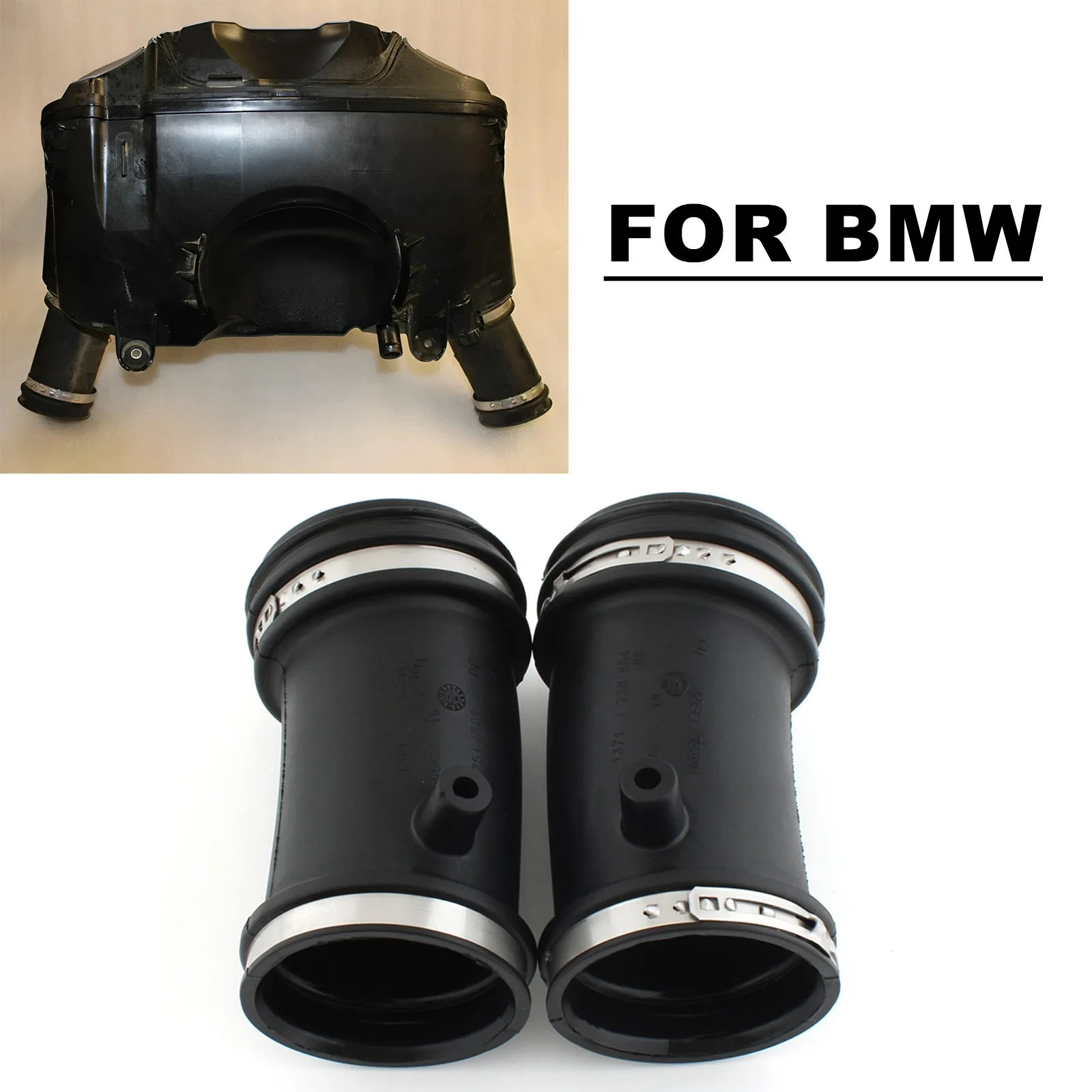 1 زوج صندوق فلتر الهواء أنابيب الشفط لسيارات BMW R1200GS 2014-2018 #3