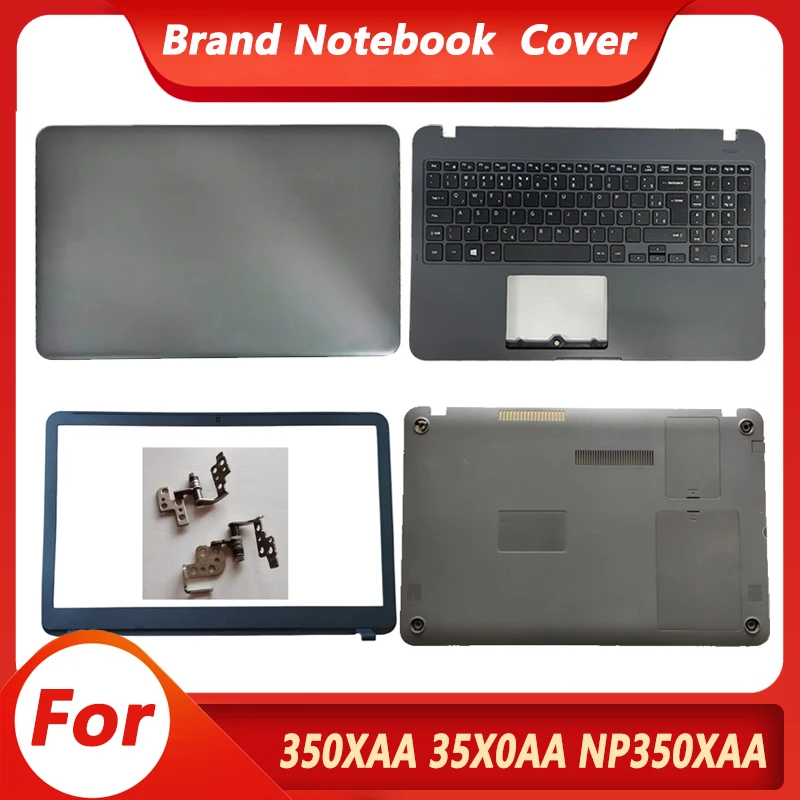 Novo para np350xaa np35x0aa np550ebe 351xaa 550ea 350xaa 551ebe 550ebz lcd capa traseira moldura frontal palmrest teclado caso inferior