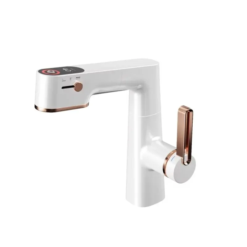 LED Intelligent digital display Pull-out basin Mixer for washbasin