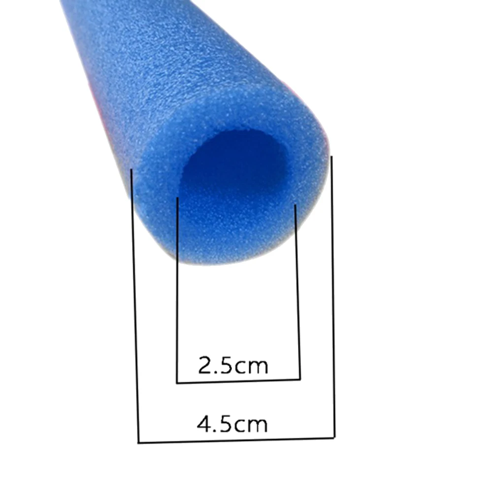 Y67A 10 Uds cubierta de postes de trampolín tubo de espuma acolchado 40CM tubo de espuma esponja carcasa protectora mangas de poste de trampolín azul