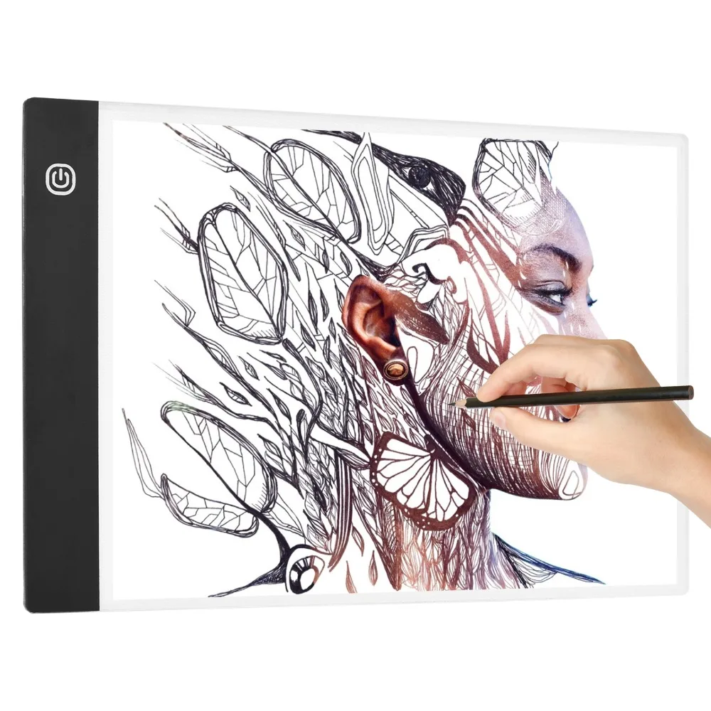 Practical PP LED Light Pad Adjustable 3 Levels Brightness Ultra Thin Drawing Board USB Powered Copy Board For Architecture