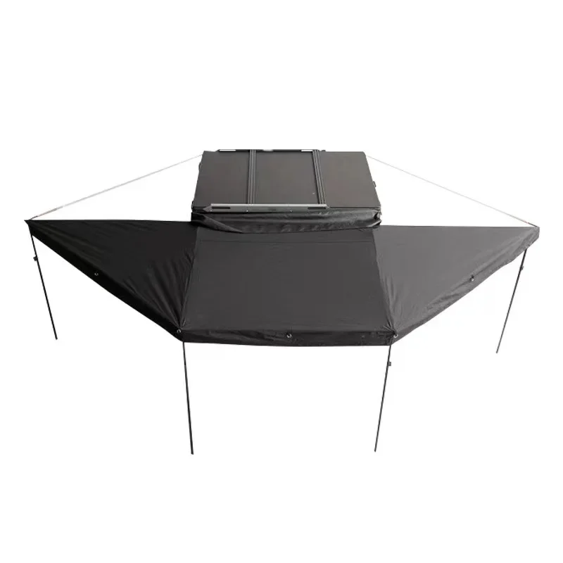 2.5M RV 180 Degree Awning,Titanium Alloy Material Waterproof,Quick Open Expandable ,Car Side Awnings for Trailer Campers,