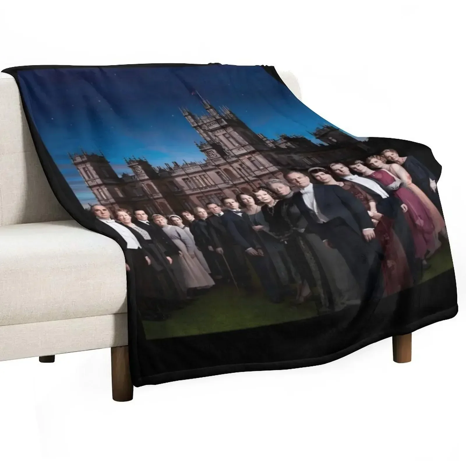 

Downton Abbey - Castle Classic Throw Blanket blankets ands Beach Flannel Blankets