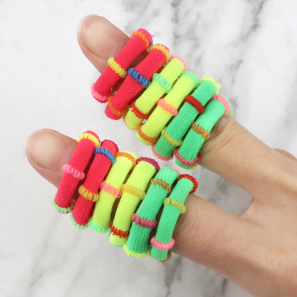 20-100Pcs Haarband Mischfarbe Kleine Elastische Gummibänder Haar Zubehör Für Frau Mädchen Kinder Pferdeschwanz Halter Scrunchies geschenke – Detail 12