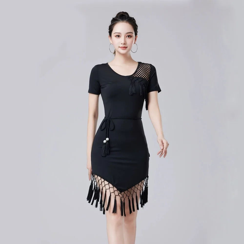 

Latin dance dress for adult women 2025 new high-end dance dress, art exam performance training dress, high-end sexy training