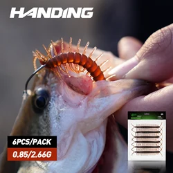 HANDING  6Pcs/Bag  Centipede Fishing Lure 8cm 12cmTPE Material Soft Plastic Bait Super Realistic Fishing Lure