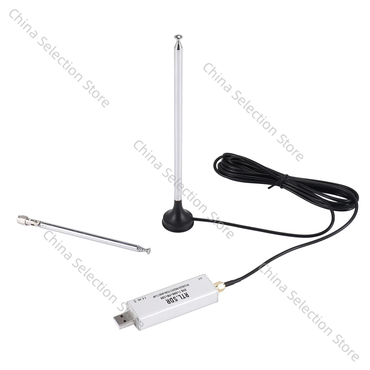 

RTL-SDR Blog RTL SDR Receiver V3 RTL2832U 0.1MHz-1.7GHz TCXO SMA Software Defined Radio Receiver with Antenna ZZM