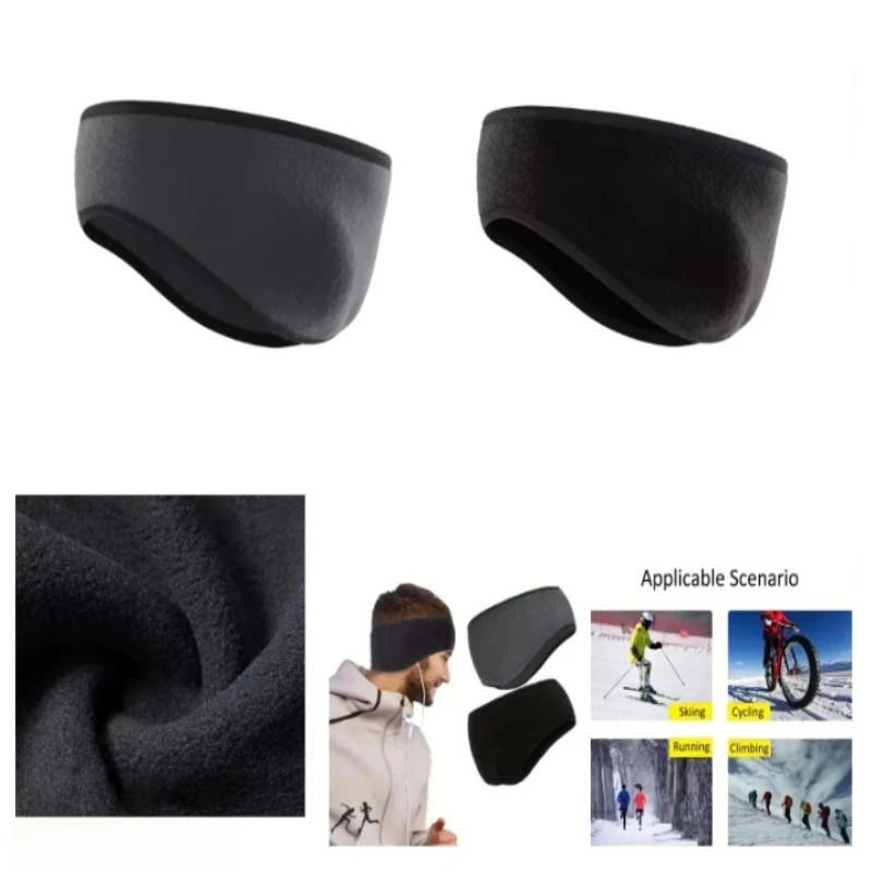 

1 Piece Black/gray Unisex Ear Warmer Headband Suitable for Cold Weather, Skiing, Cycling, and Outdoor Winter Sports