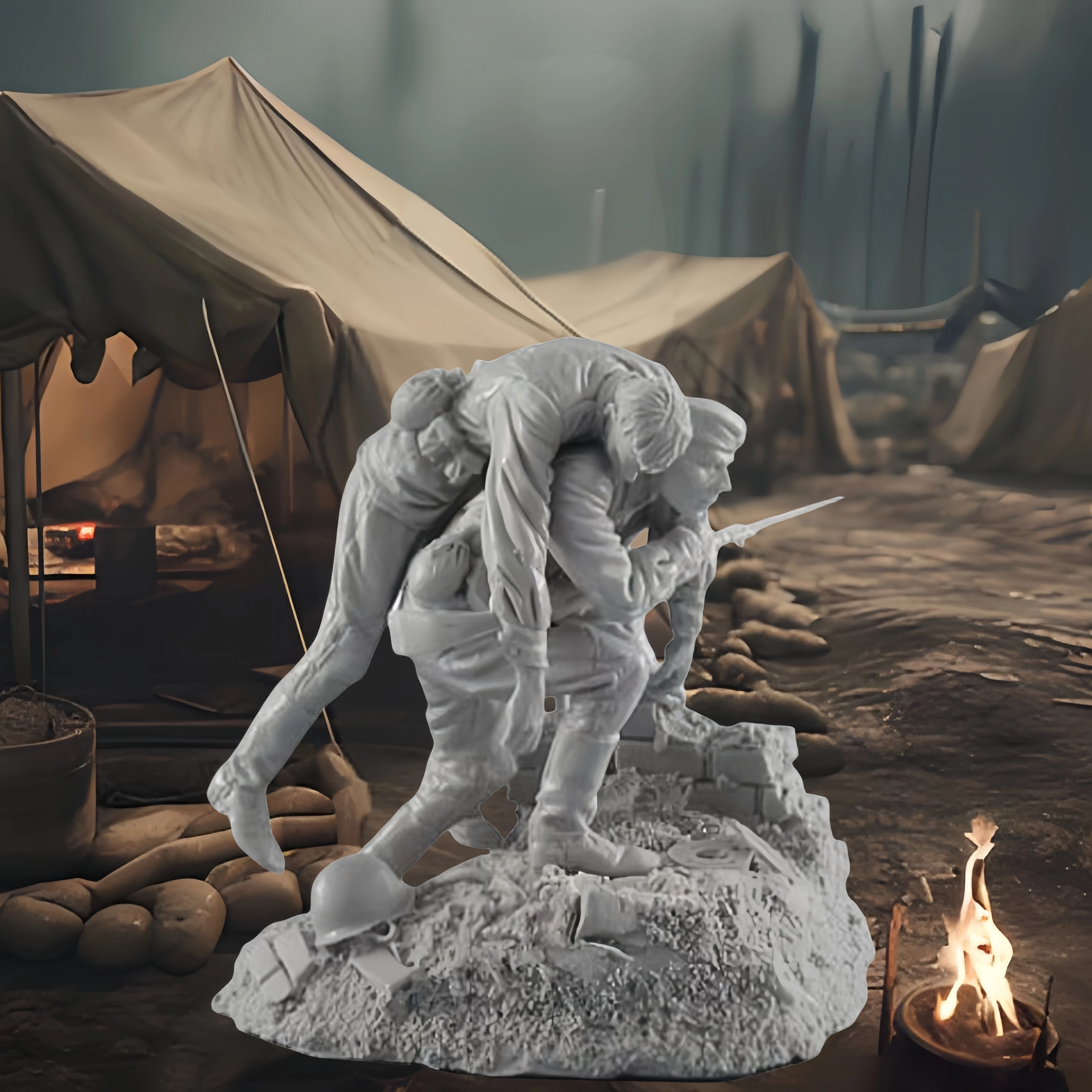 1/35 수지 군인 모델 키트 - 군용 액션 피규어, GK, 조립되지 않음 및 도색되지 않음