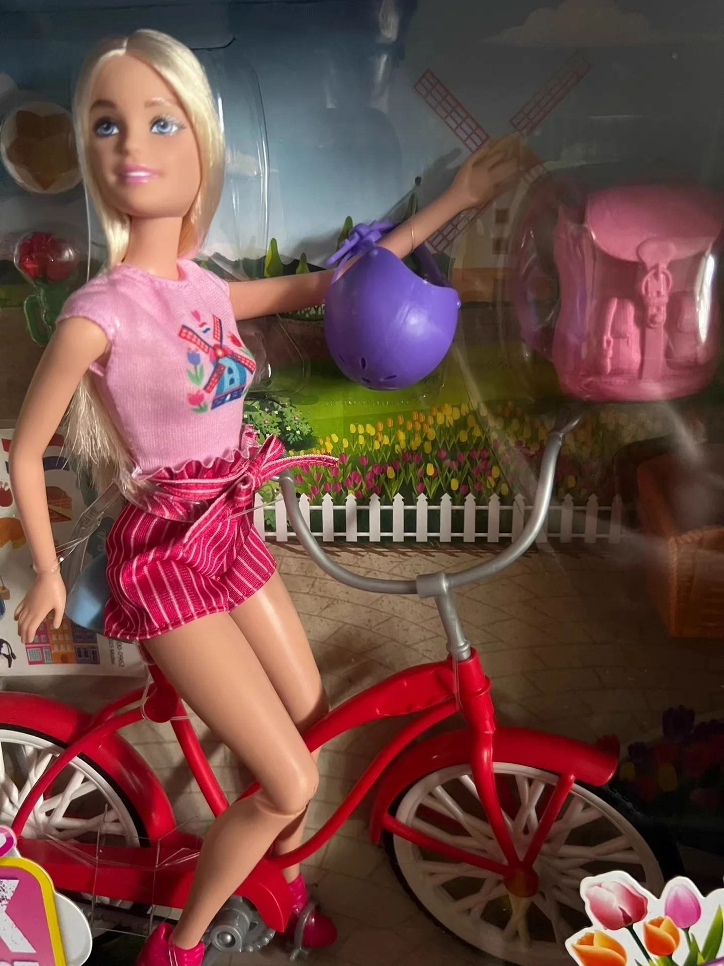 Barbie Doll Relaxing Sunny Afternoon Biking Adventure Set Bicycle Accessories for Girls Imaginative Play Creative Birthday Gift