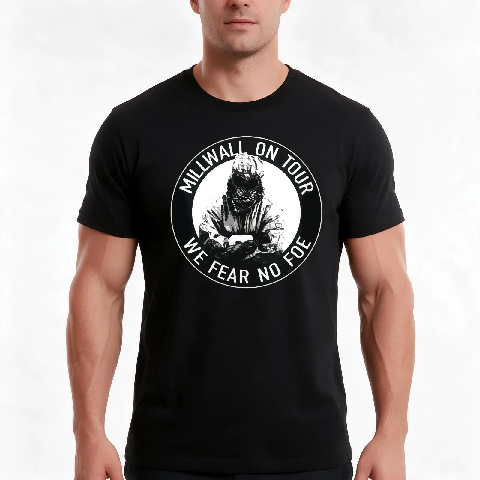 Millwall on Tour T-Shirt, Summer Casual Cotton Tee, Oversized Streetwear Tops, Vintage Graphic Print, Loose Fit Short Sleeve