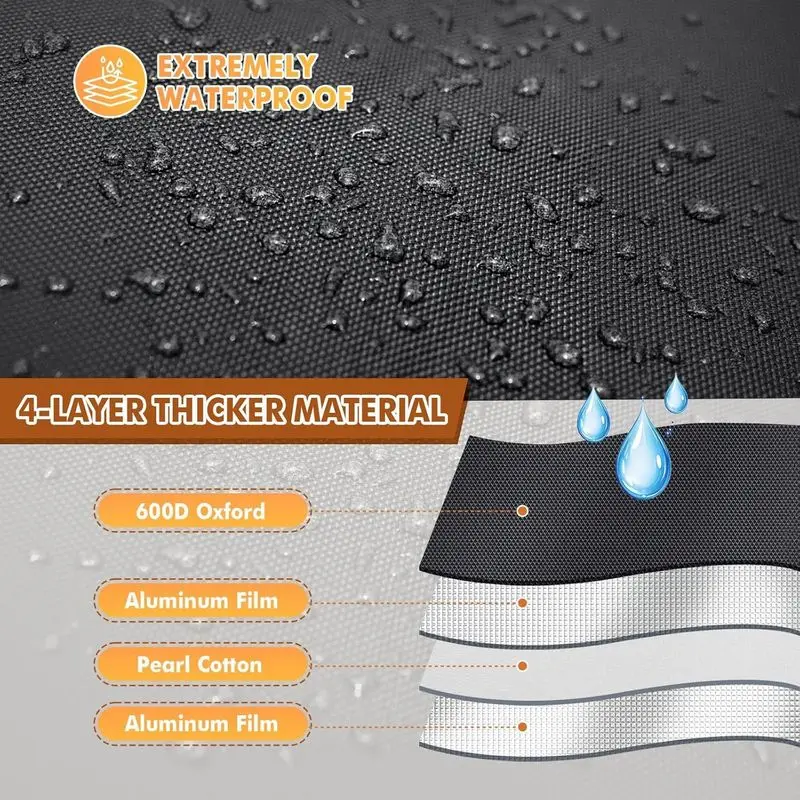 Insulated Beehive Winter Wrap, Adjustable 600D Oxford and Foil Cover for Cold Wind Protection and Seasonal Outdoor Hive Care