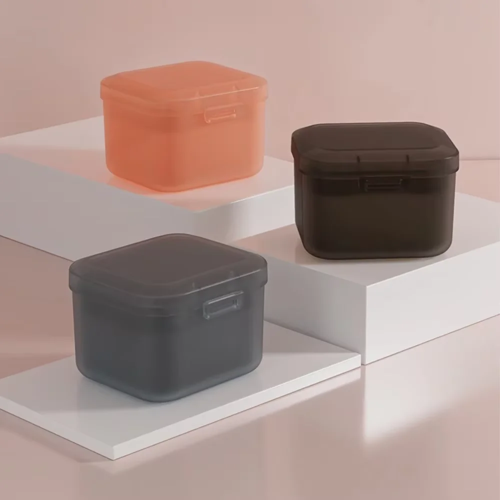New Premium Portable Denture Box Orthodontic Retainer Case Invisible Aligner Mouth Guard Storage Box Travel Teeth Tray Holder