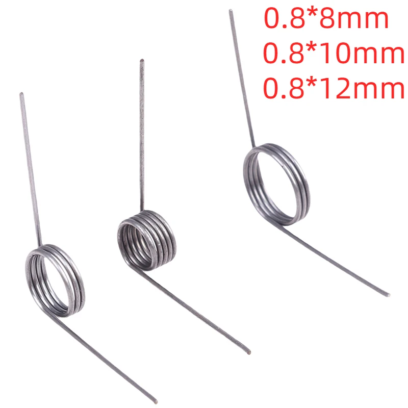 10PCS 8mm/10mm/12mm Spring Steel Or 304 Stainless Steel Small V Shaped Coil Torsion Springs