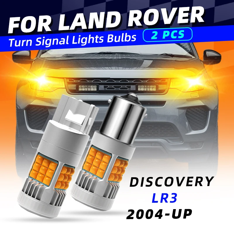 

2pcs LED Turn Signal Lights Bulbs Rear Blinker Direction Indicator Amber For Land Rover Discovery 3 Sport LR3 L319 L550