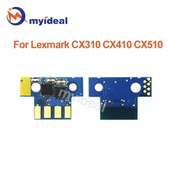 CX310 CX410 CX510 Toner Chip for Lexmark CX310N CX310DN CX410E CX410DE CX410DTE CX510DE CX510DTHE CX510DHE Cartridge Chips