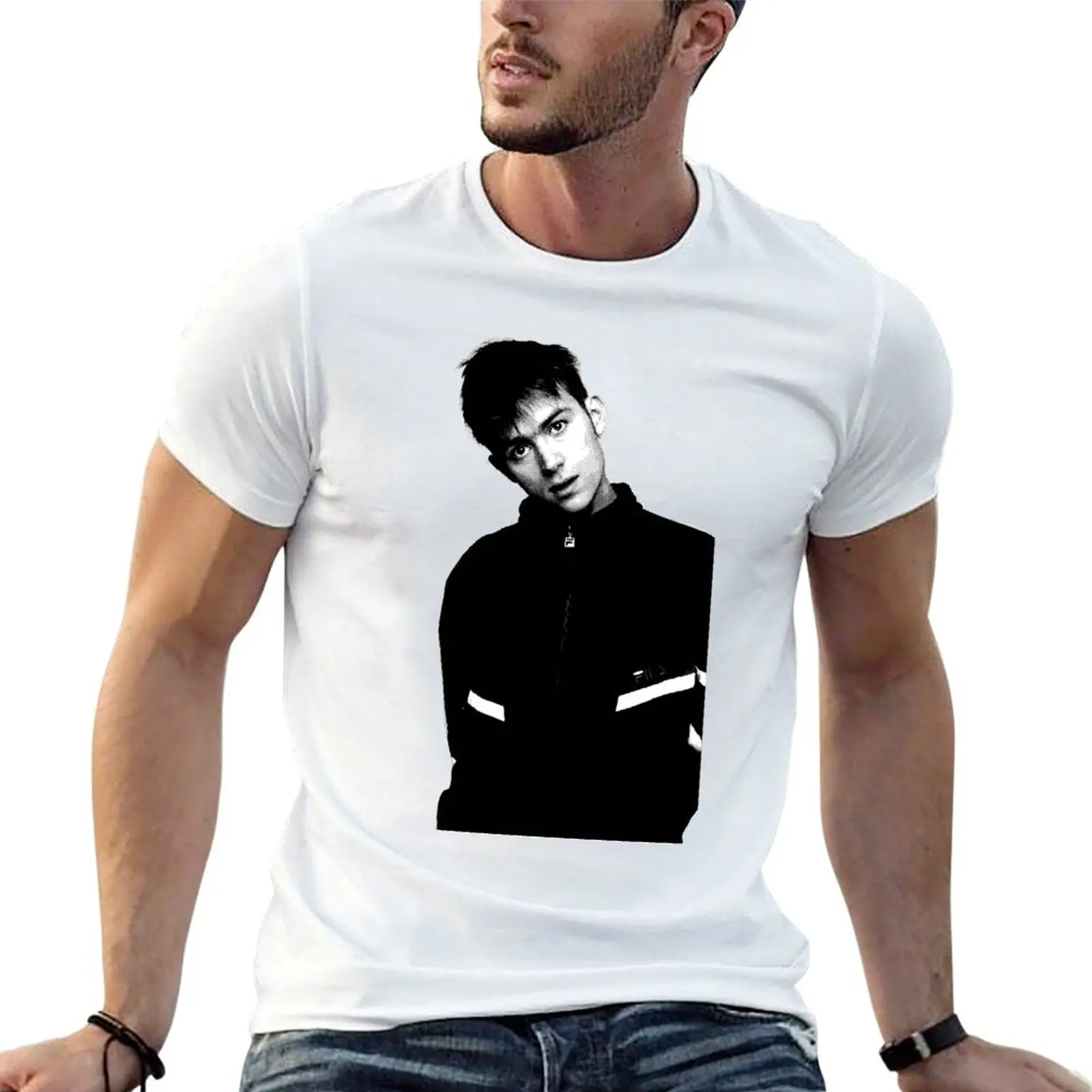 Damon Albarn T-Shirt Fashion Print Casual Short Sleeve