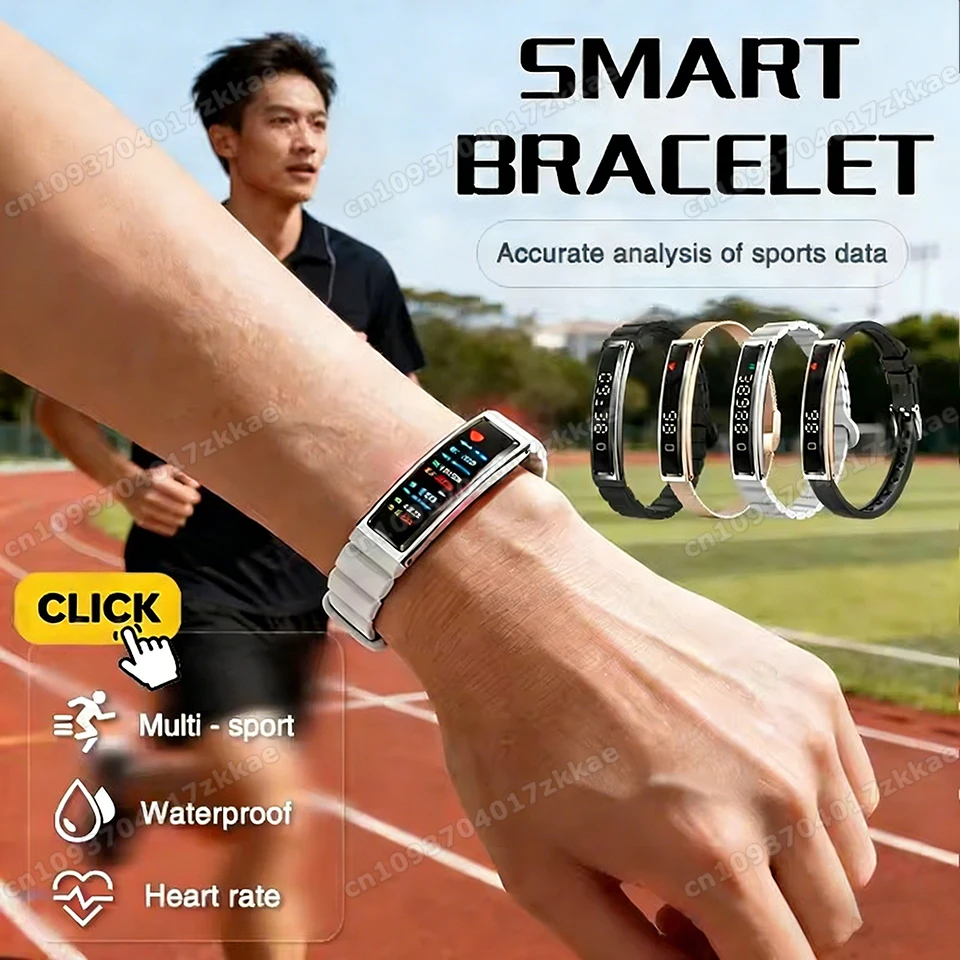 

2026 New Smart Watch Pedometer Health Smart Bracelet Gesture Control Waterproof Heart Rate Sleep Monitor Smart Wristbands HW12