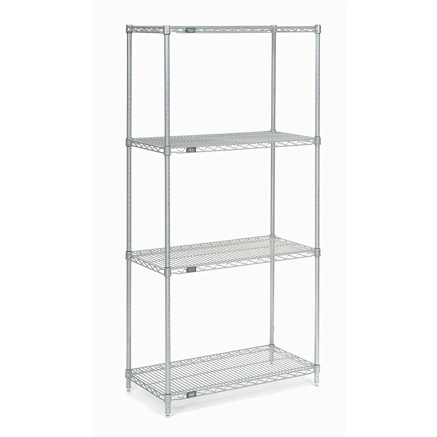 Silver Epoxy Wire Shelving Unit 36