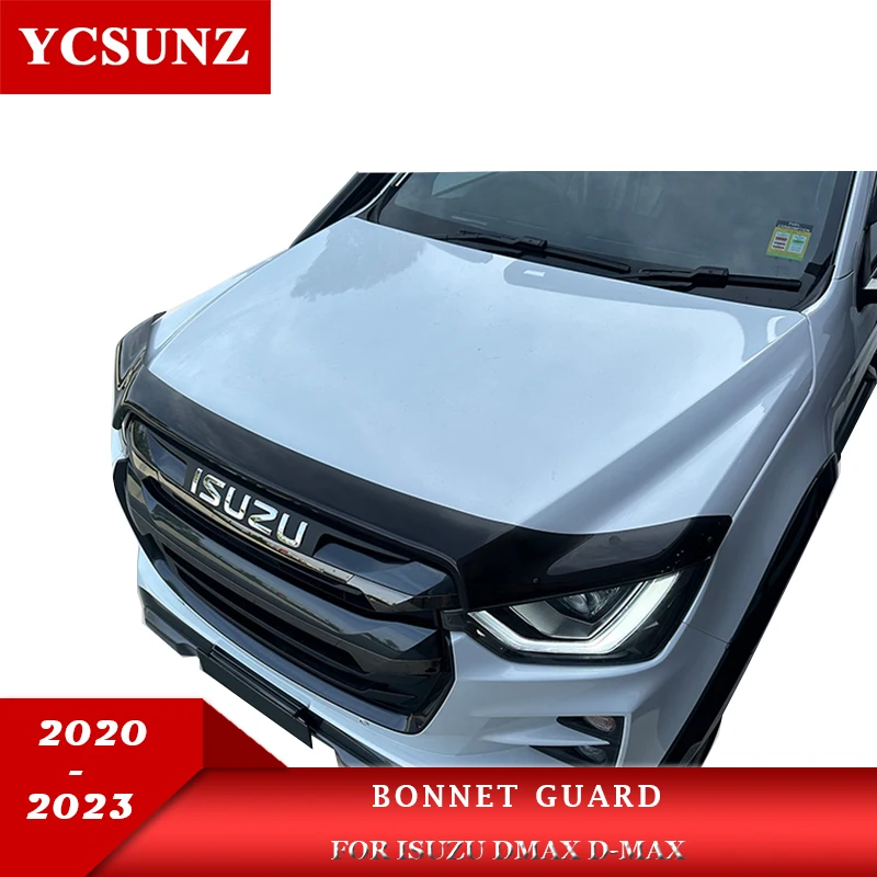 

Front Bug Shield Hood Deflector Bonnet Guard For Isuzu Dmax D-max 2020 2021 2022 2023 Double Cabin Car Accessories