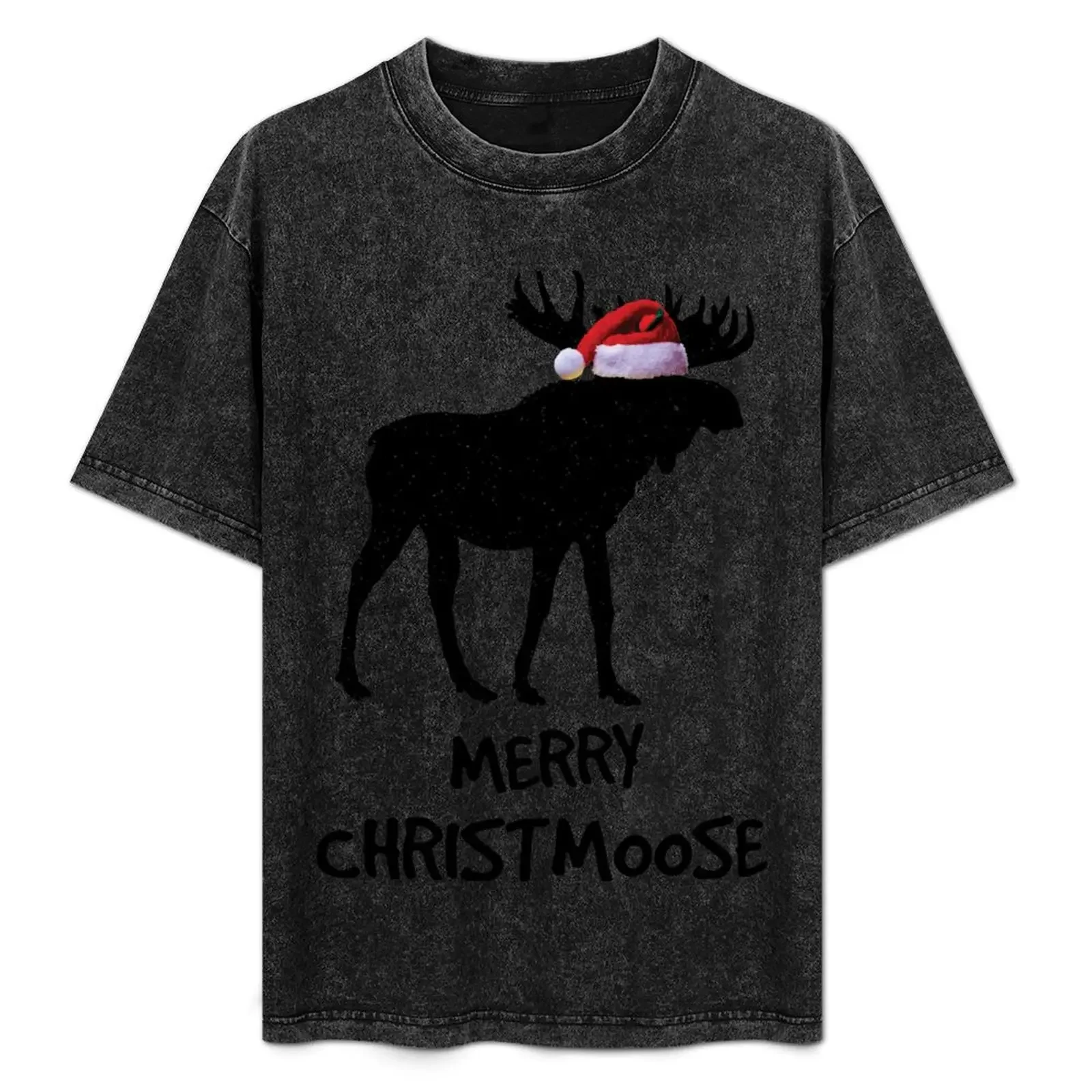 

Merry Christmoose: Funny Merry Christmas for Moose Lovers T-Shirt Holiday Lightweight T-Shirt