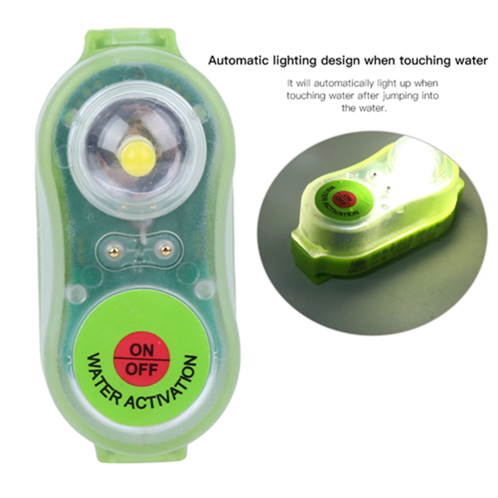 JHYD-I Schwimmweste Licht 30g Lithium Schwimmweste Licht LED Lithium/Cyan Lebensrettende Für Schwimmweste Erwachsene Kinder im Freien