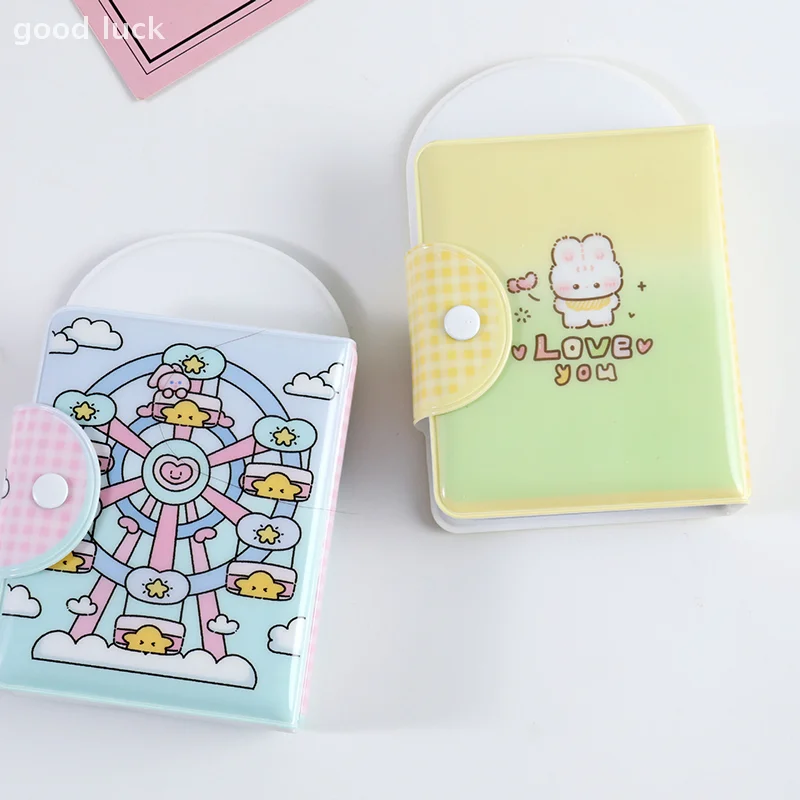 Śliczny album fotograficzny 3-calowy uchwyt na karty fotograficzne Idol Card Binder Collection Book 32 Pocket Book Album Photocard Storage Case