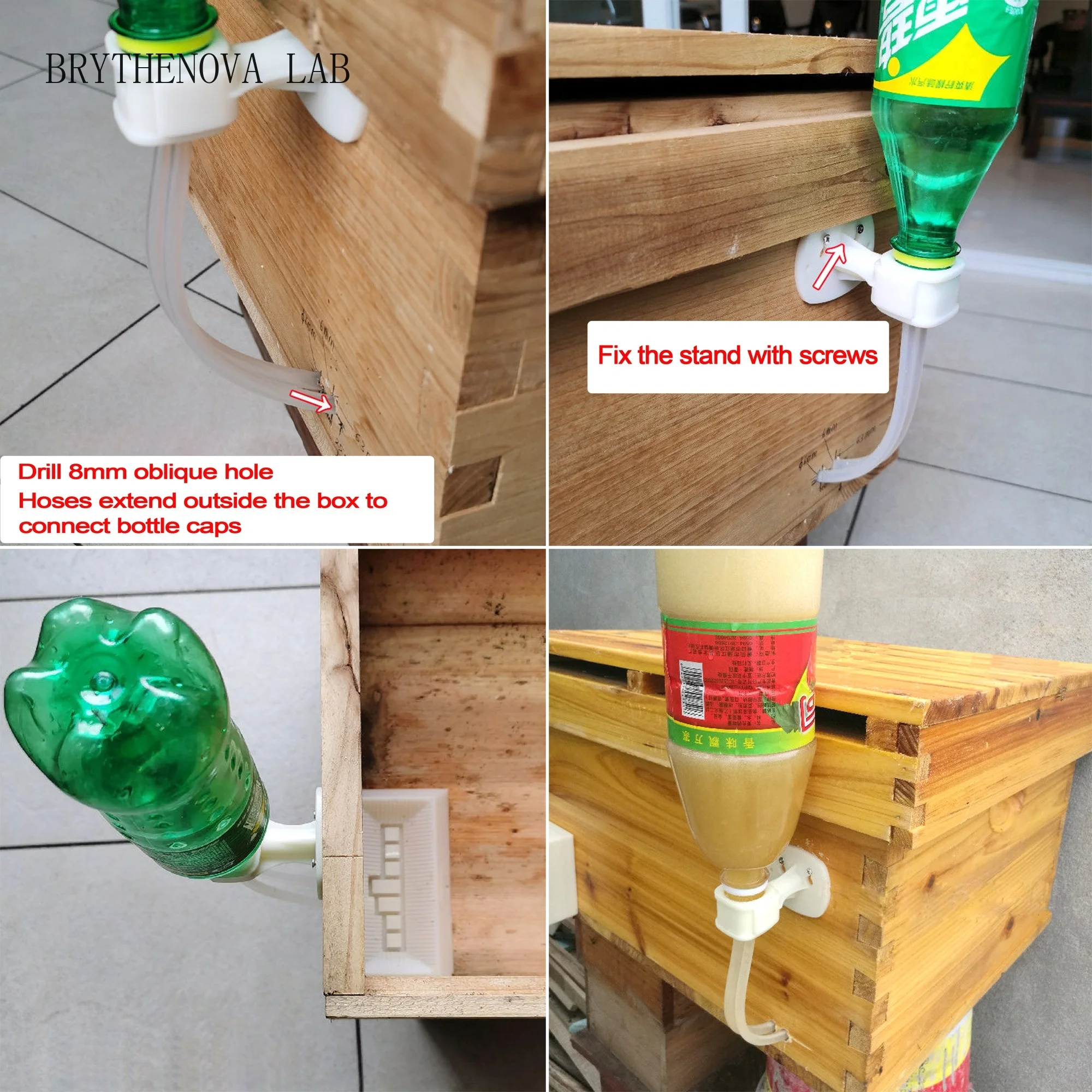 2Pcs Automatic Feeding Drinker Bees Sugar Water Feeder Raising Beekeeping Device Without Opening Beehive Supplement Feed Tool