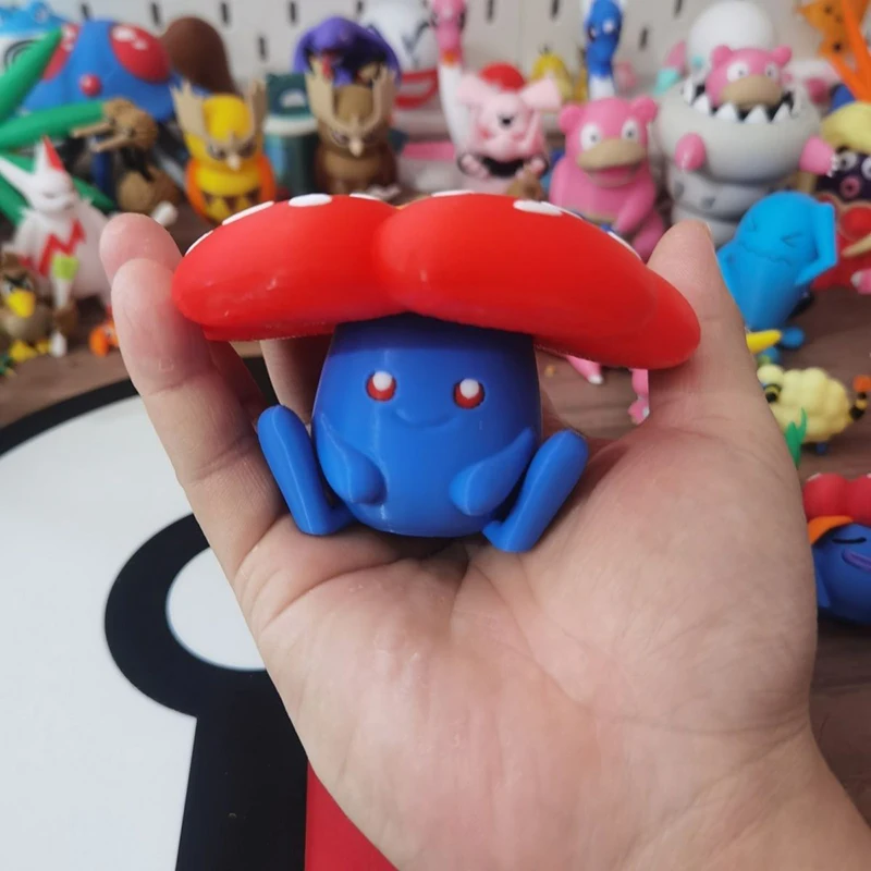 New 1:20 DIY Anime Oddish Gloom Vileplume Mini Figures Proportion World 3D Printing Character Desktop Decoration Model Toy Gift