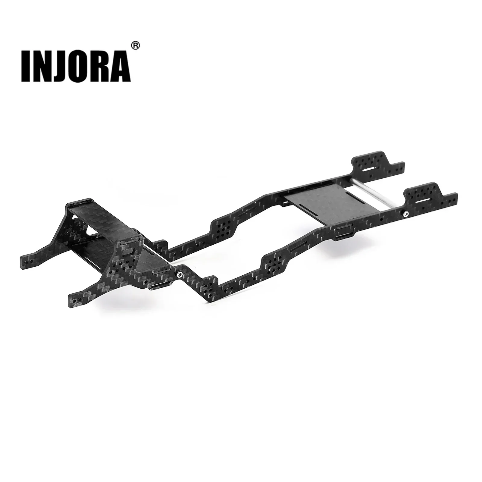 INJORA LCG Carbon Fiber Chassis Kit Frame Girder for 1/24 RC Crawler Axial SCX24 Jeep Gladiator Dodge Power Wagon