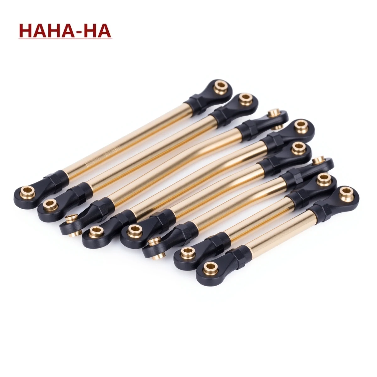 8Pcs Brass TRX4M Links Set High Clearance Chassis Links for 1/18 RC Crawler TRX4-M Defender Bronco Accessories