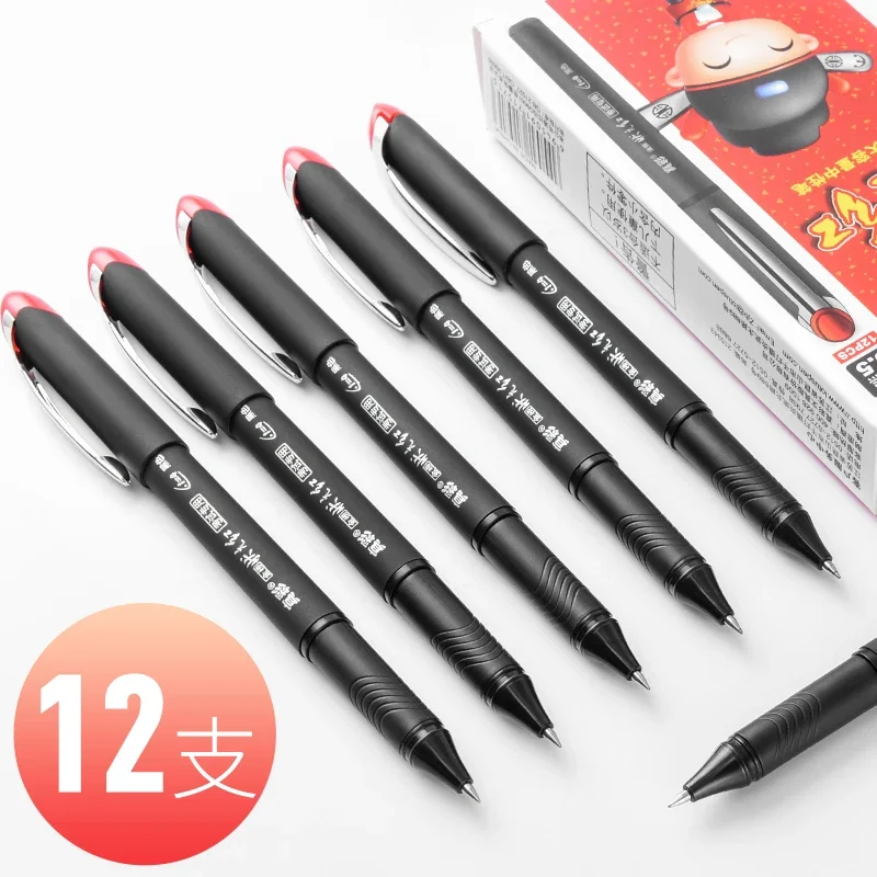 

Гелевая ручка TRUECOLOR Scholar Red 0,5 V2087, черная ручка для подписи, большая емкость для экзаменов, 12 шт.